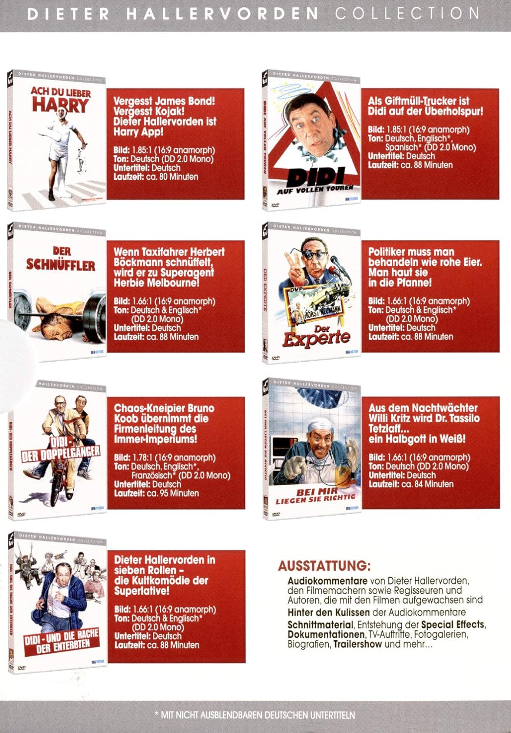 Die grosse Didi-Film Collection [7 DVDs], DVD