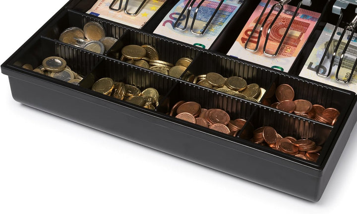 Safescan 3540T verstellbarer Kassenladeneinsatz zur Optimierung Ihrer Kassenschublade - mit 4 Fächer