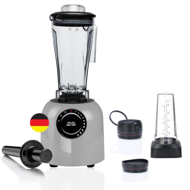 Hochleistungsmixer Verde Smoothie Maker 1400 Watt bis 32.000 U/Min - iPMS - 3 Mixprogramme - 2 Liter