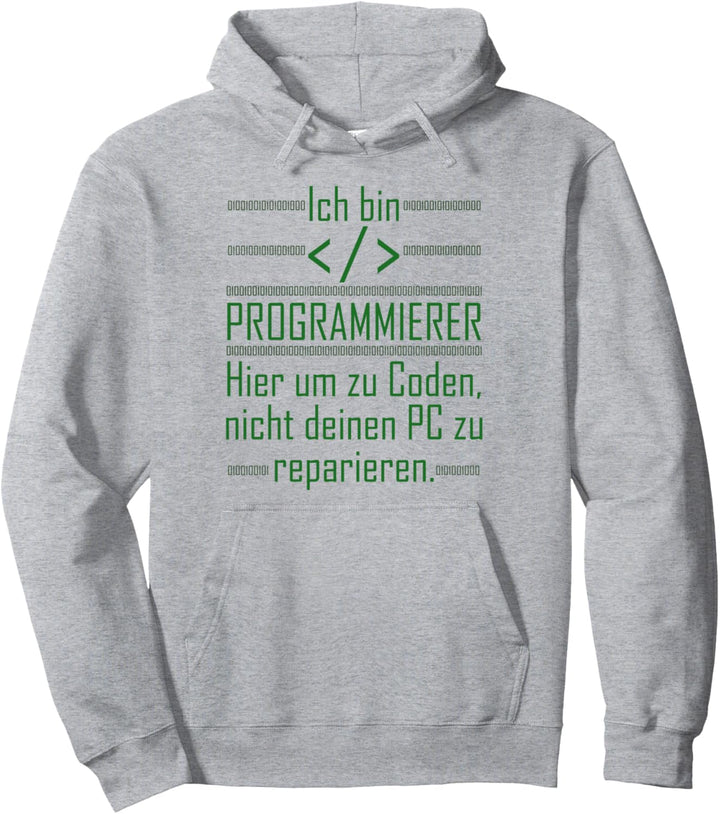 Programmierer Computer Coder Developer Kodierer Informatiker Pullover Hoodie