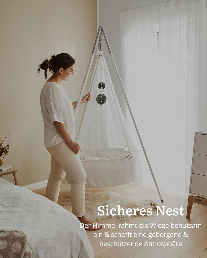 Leander Betthimmel für Leander Classic™ Wiege Dusty Rose - Babybett Himmel fürs Babyzimmer - Leichte