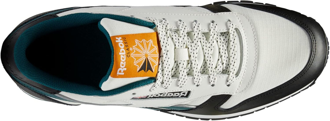 Reebok Classic Leather, Weiss 40 EU Beigegelbgruenschwarz, 40 EU Beigegelbgruenschwarz