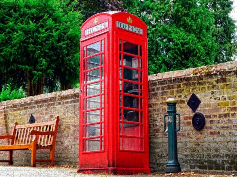 CALVENDO Puzzle Telephone Booth 1000 Teile Lege-Grösse 64 x 48 cm Foto-Puzzle Bild von Peter Roder,