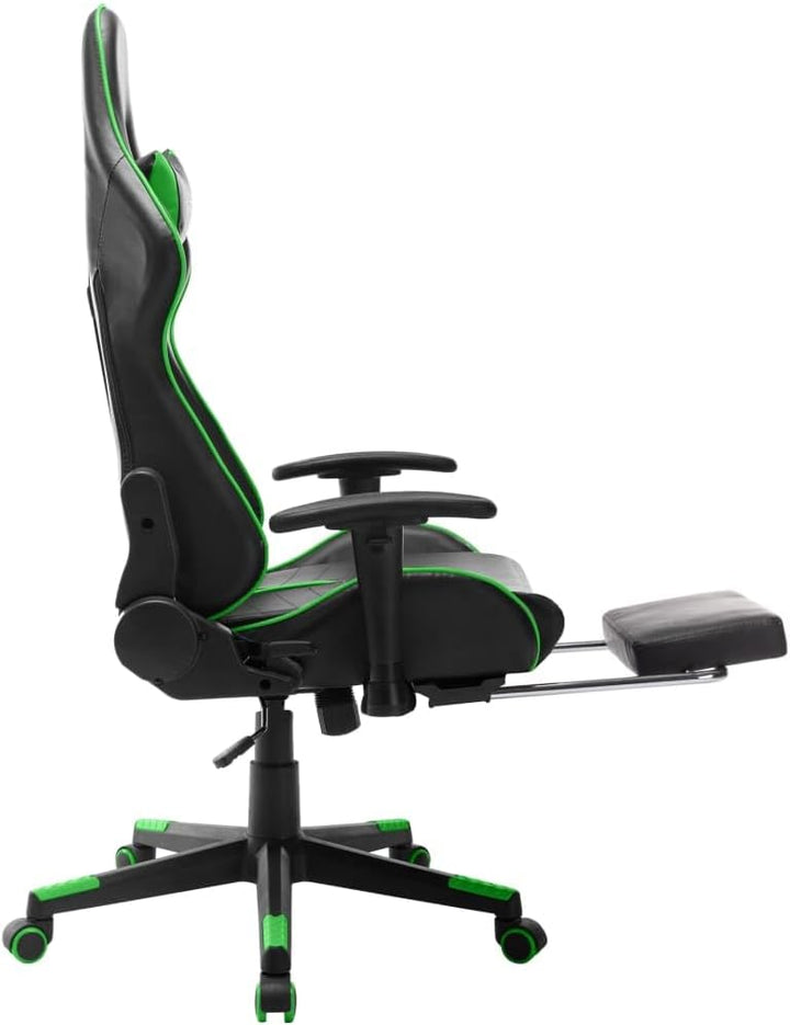 vidaXL Gaming Stuhl mit Fussstütze Höhenverstellbar Chefsessel Bürostuhl Schreibtischstuhl Sportsitz