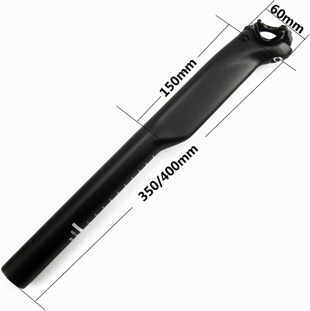 Sattelstütze Carbon，RXL SL MTB sattelstütze 27.2/30.8/31.6mm Fahrrad sattelstütze schwarz 350/400mm