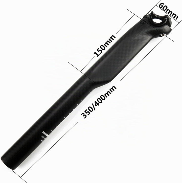 Sattelstütze Carbon，RXL SL MTB sattelstütze 27.2/30.8/31.6mm Fahrrad sattelstütze schwarz 350/400mm