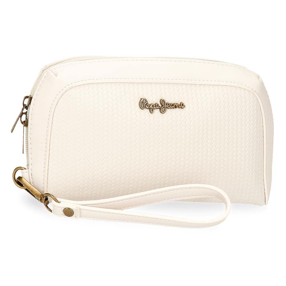 Pepe Jeans Lena weisse Handtasche 20x11x4 cm Kunstleder Weiss Handtasche, Weiss Handtasche