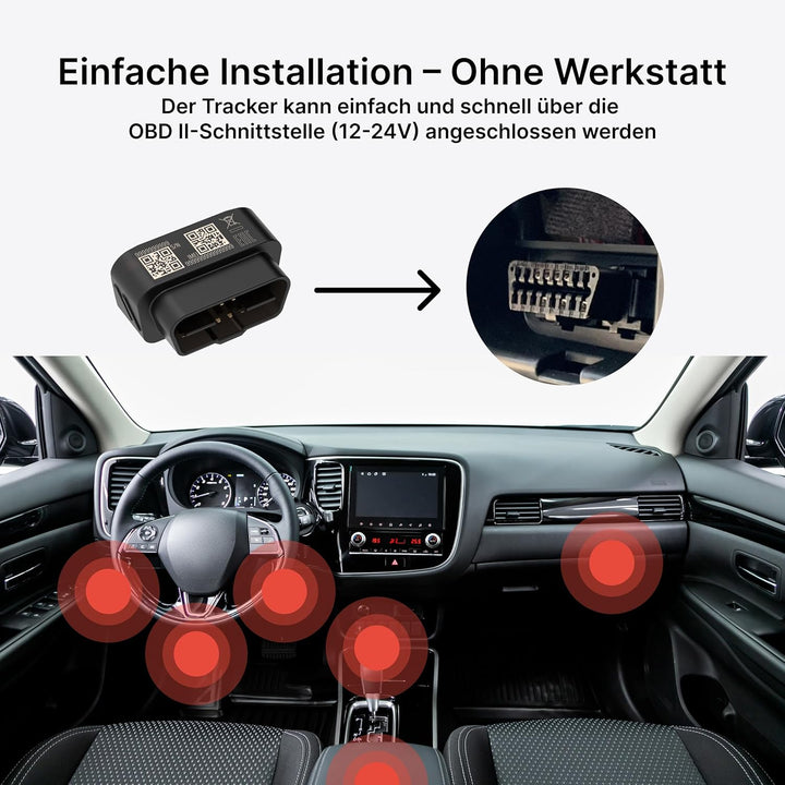 Cynatix GPS Tracker 1-Jahres-Komplettpaket ohne ABO für Auto, LKW, Transporter, Wohnmobil mit Echtze