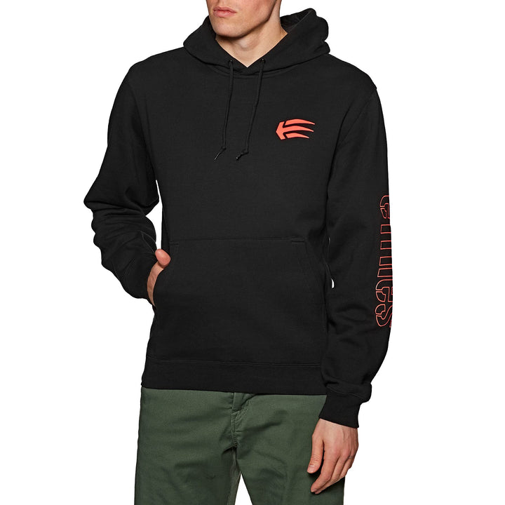 Etnies Joslin Pullover Hoody Small Black Red