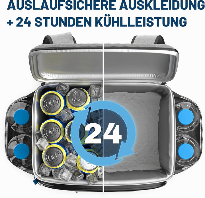 Everlasting Comfort Kühlrucksack für Strandausflüge und Wanderungen, grosse, Rucksack kühltasche mit