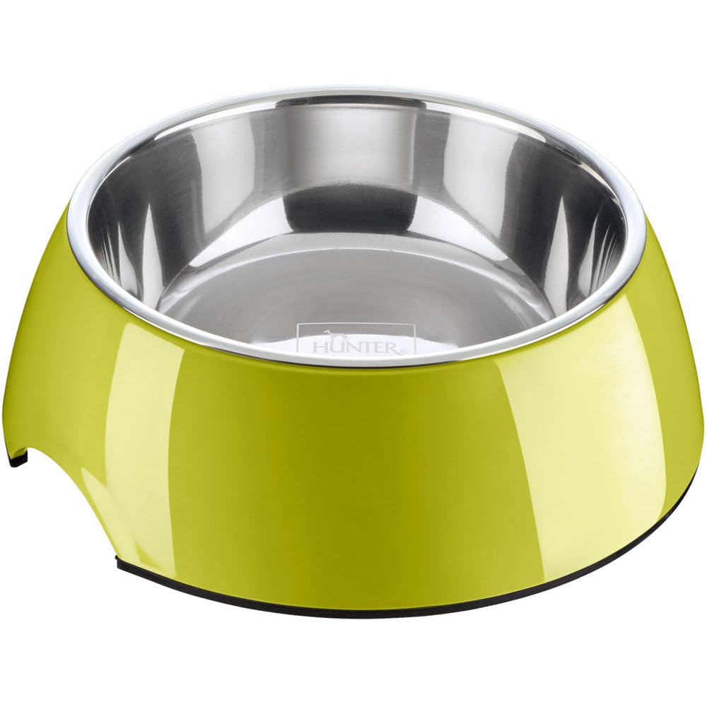 HUNTER Melamin-Napf, mit Edelstahlnapf, 350 ml, lemon 350 ml lemon, 350 ml lemon