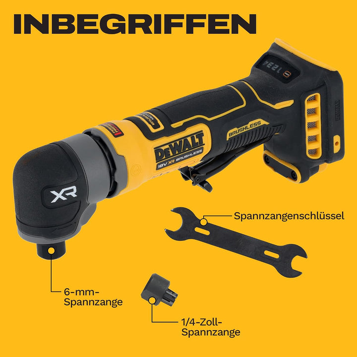 DEWALT 18V XR Bürstenloser kompakter Winkelschleifer, DCG421N-XJ | 4 Geschwindigkeiten, elektronisch