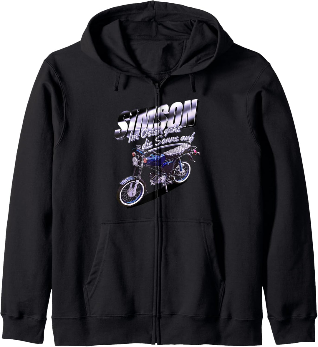 Simson Blau Kapuzenjacke