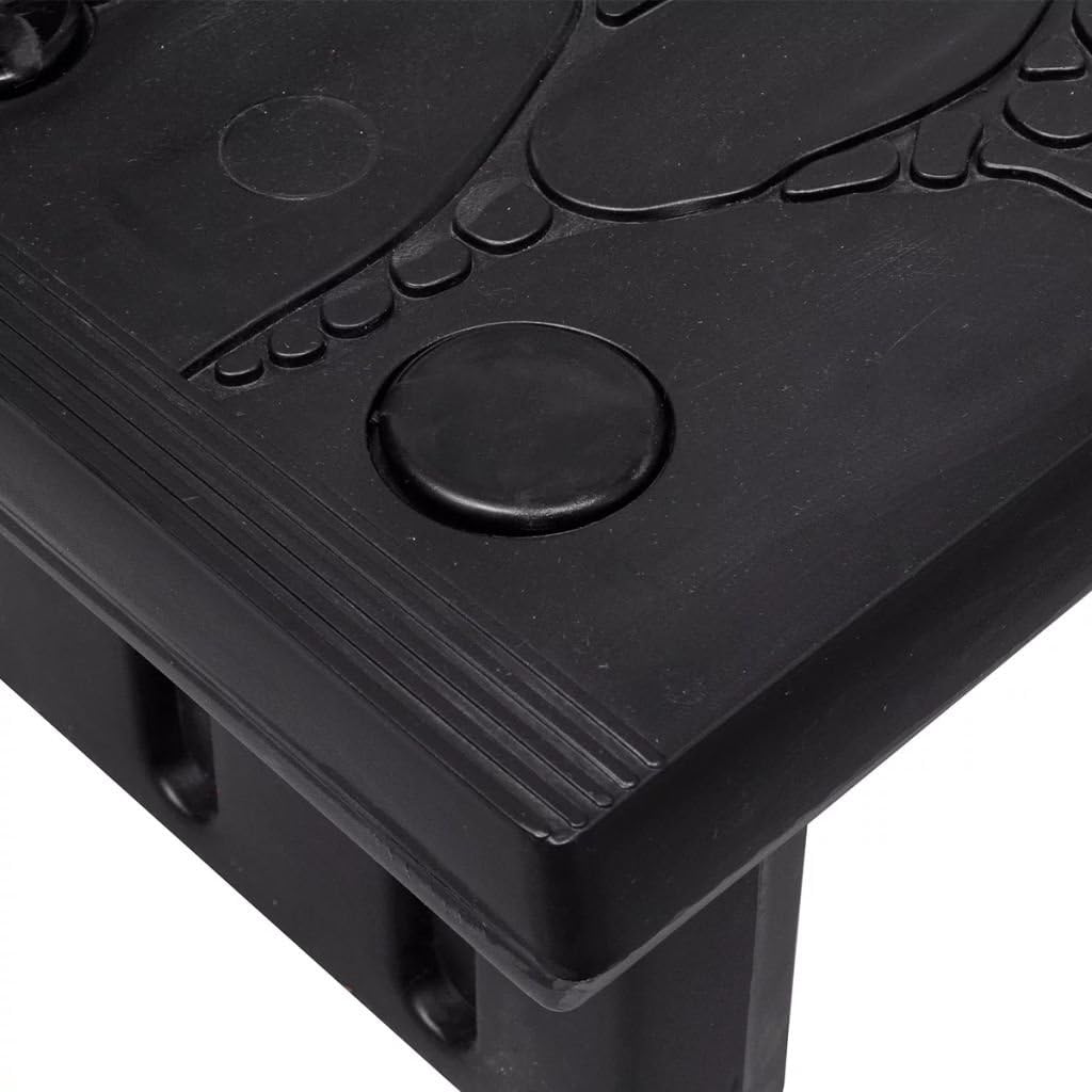 Festnight Whirlpooltreppe aus Hochwertigem Pooltreppe Kunststoff Schwarz