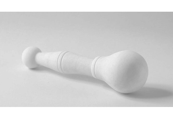 Mörser Küche Marmo weiss mit Stössel White Marble Mortar Made in Italy 20 cm