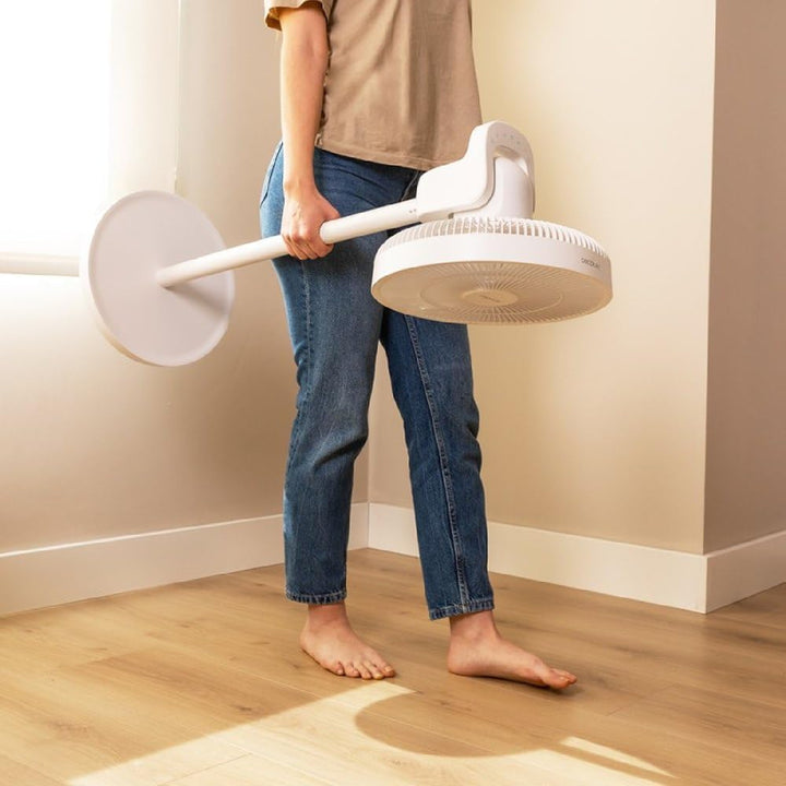 Cecotec Batterie-Ventilator EnergySilence 2600 Sunflower Portable. 3 in 1, 22 W, BLDC-Motor, Durchme