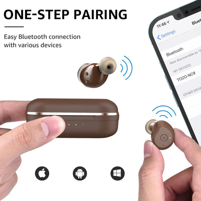TOZO NC9 Bluetooth Kopfhörer, Kopfhörer Kabellos mit Hybrid Aktiver Geräuschunterdrückung, Bluetooth