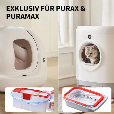 PETKIT Katzentoilettenbeutel mit Zugbändern, Beutel für Katzentoilette für Pura MAX und Pura X,Kratz