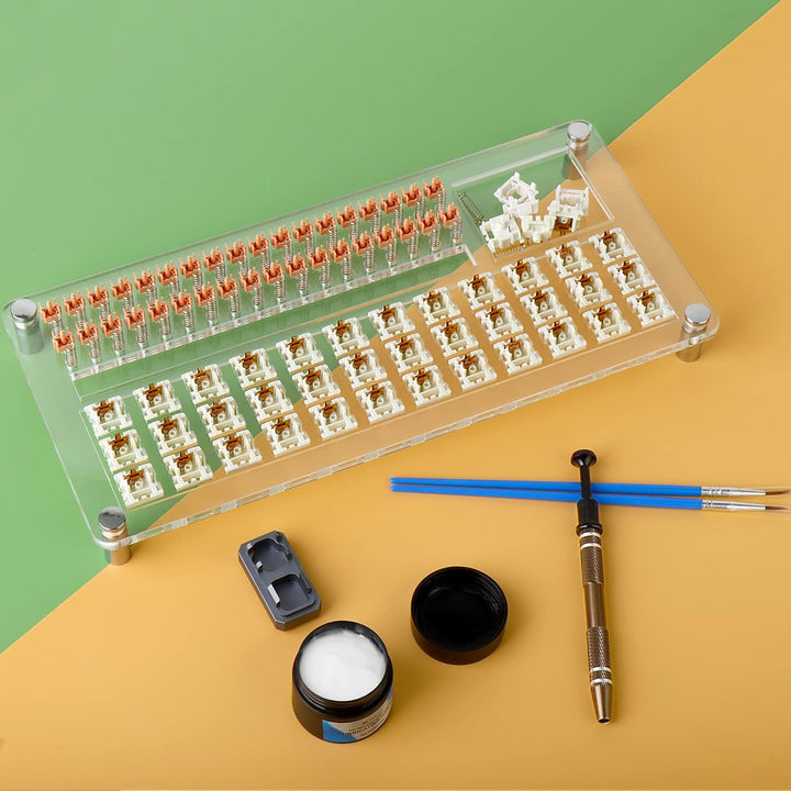 RUNJRX 36 Schalter Acryl-Schmiermittelstation, Tastaturschalter-Schmiermittel 0,53 oz/15 g, Schalter