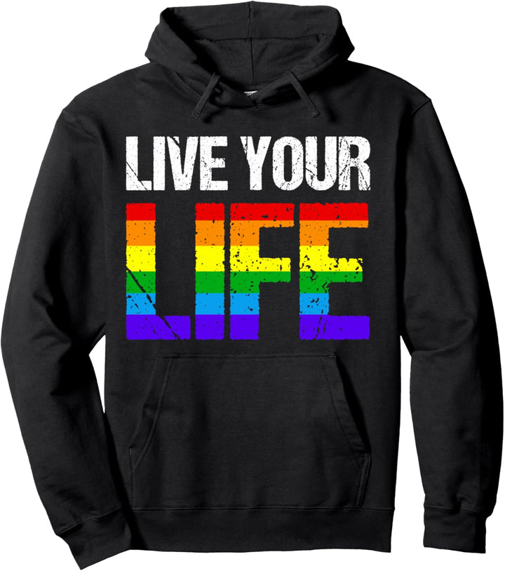 LGBT Pride Gay Rainbow Flag Geschenk Für Schwule & Lesben Pullover Hoodie