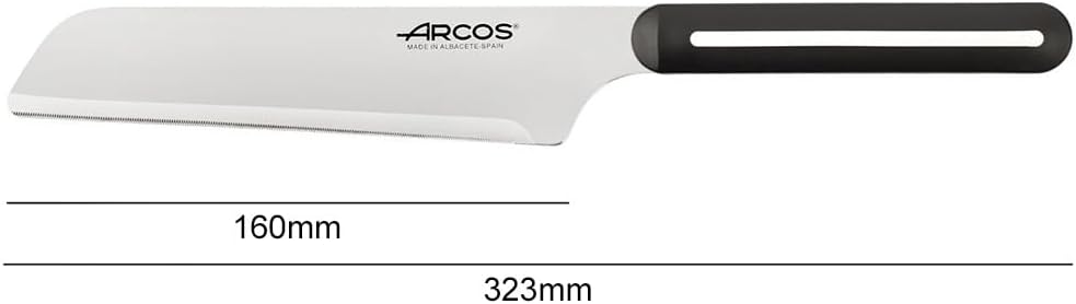 Arcos Chefmesser - Microdentierte Klinge für Obst und Gemüse, 180 mm Klinge, Ergonomischer Griff, Mo