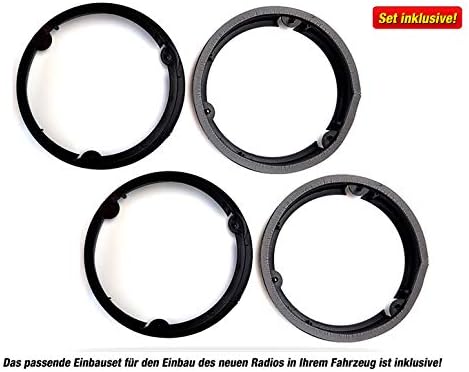 Mediadox Front/Heck 16,5cm/165mm Auto Lautsprecher/Boxen/Speaker Komplett-Set von Pioneer kompatibel