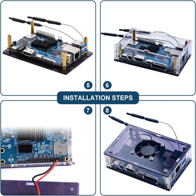 GeeekPi Orange Pi 5B Starter Kit,Orange Pi 5B Single Board Computer 16GB RAM 128GB EMMC Rockchip RK3