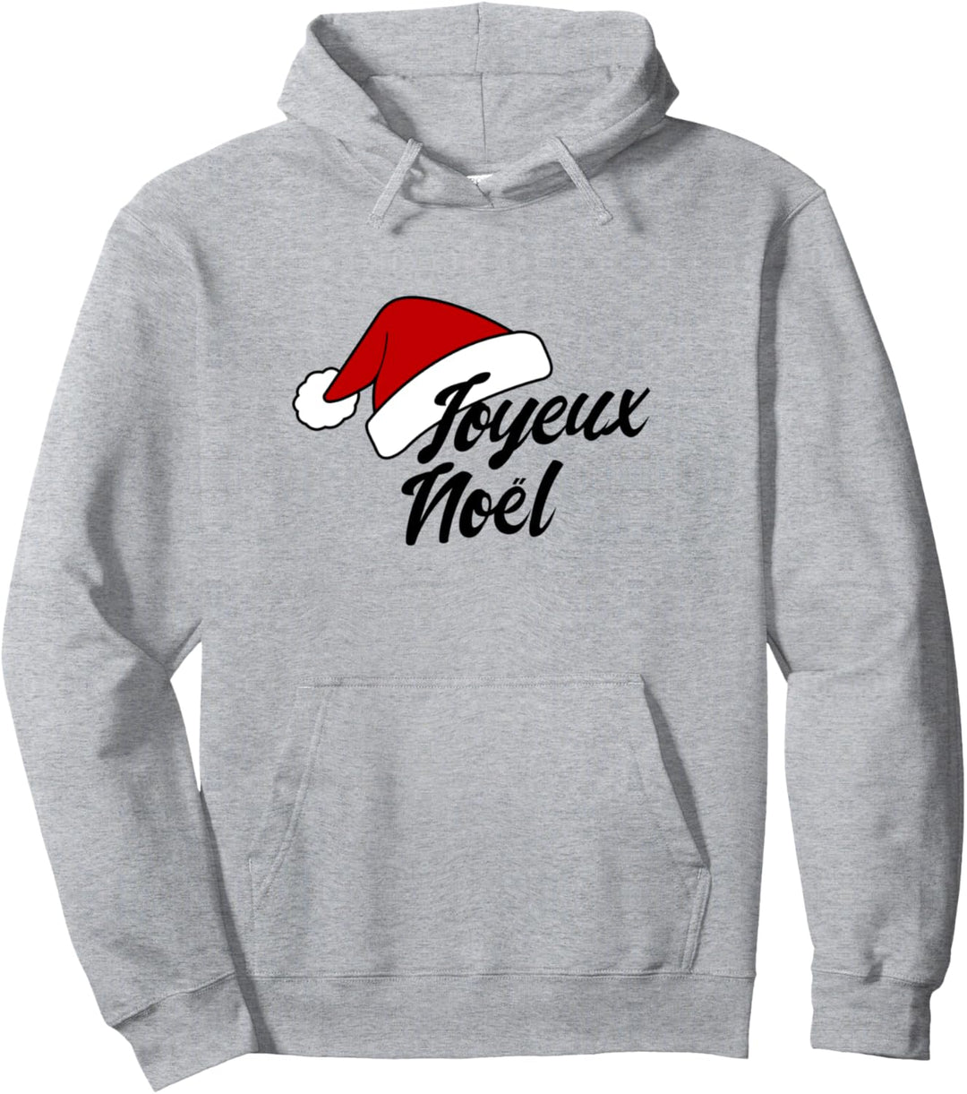Joyeux Noel Frohe Weihnachten auf Französisch Pullover Hoodie