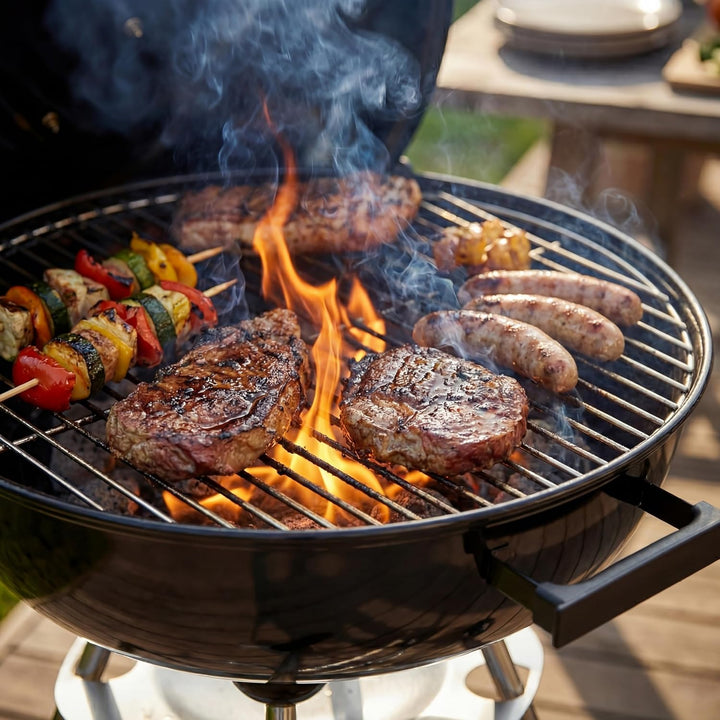 Garden Vida Memphis Kugelgrill Grill Freistehend Grill Garten Outdoor Tragbar Picknick Party Camping