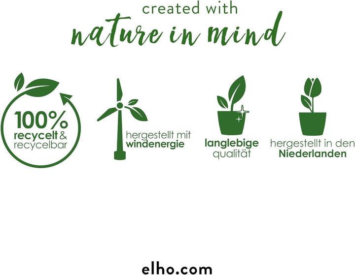 elho Vivo Next Lang 80 - Blumentopf für Innen &amp; Aussen - Pflanzentopf gross Draussen - Ø 78.0 x H 37