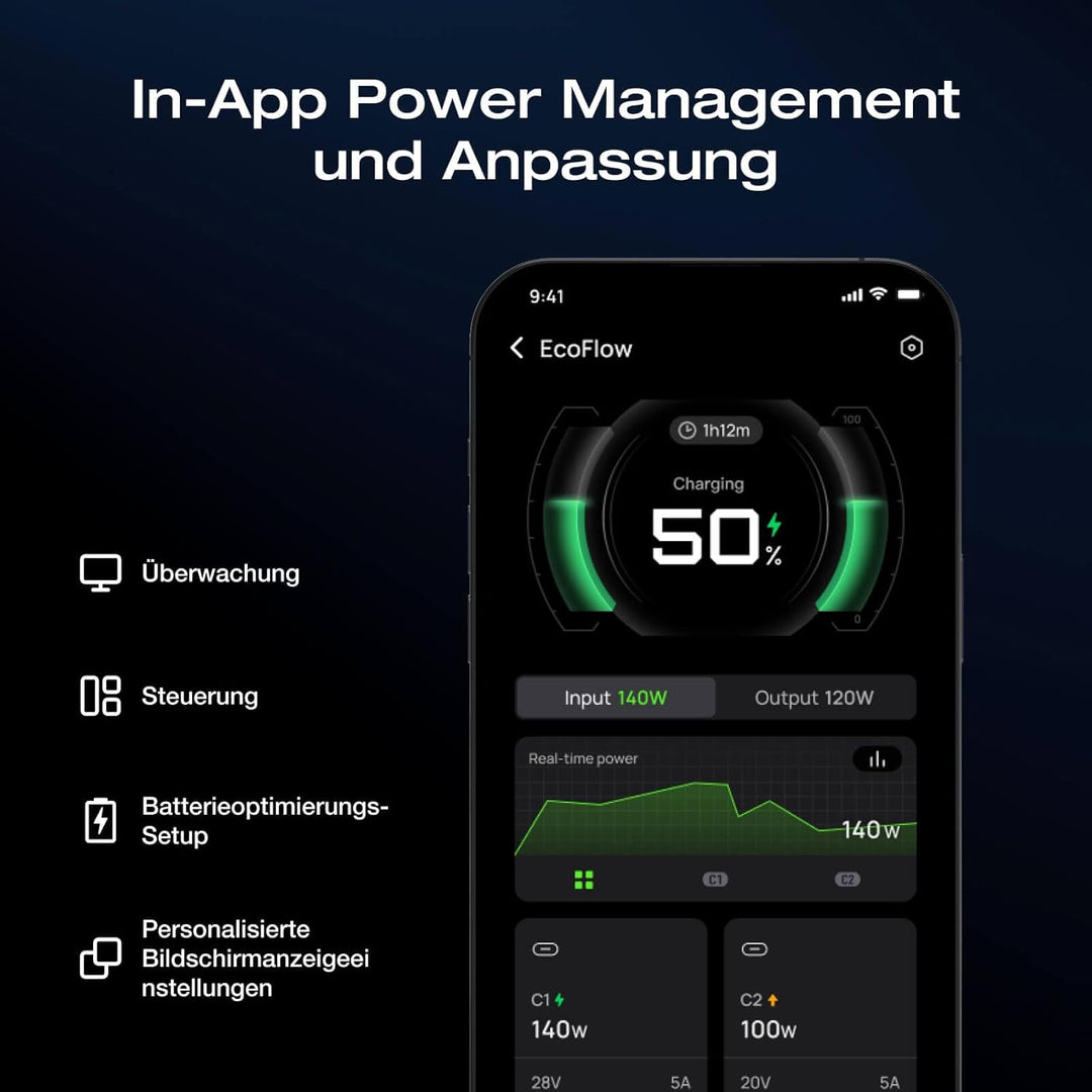 EcoFlow Rapid Pro X Powerbank 27650mAh 320W mit 3 USB C Anschlüssen, Laptop Powerbank 140W Ausgang,