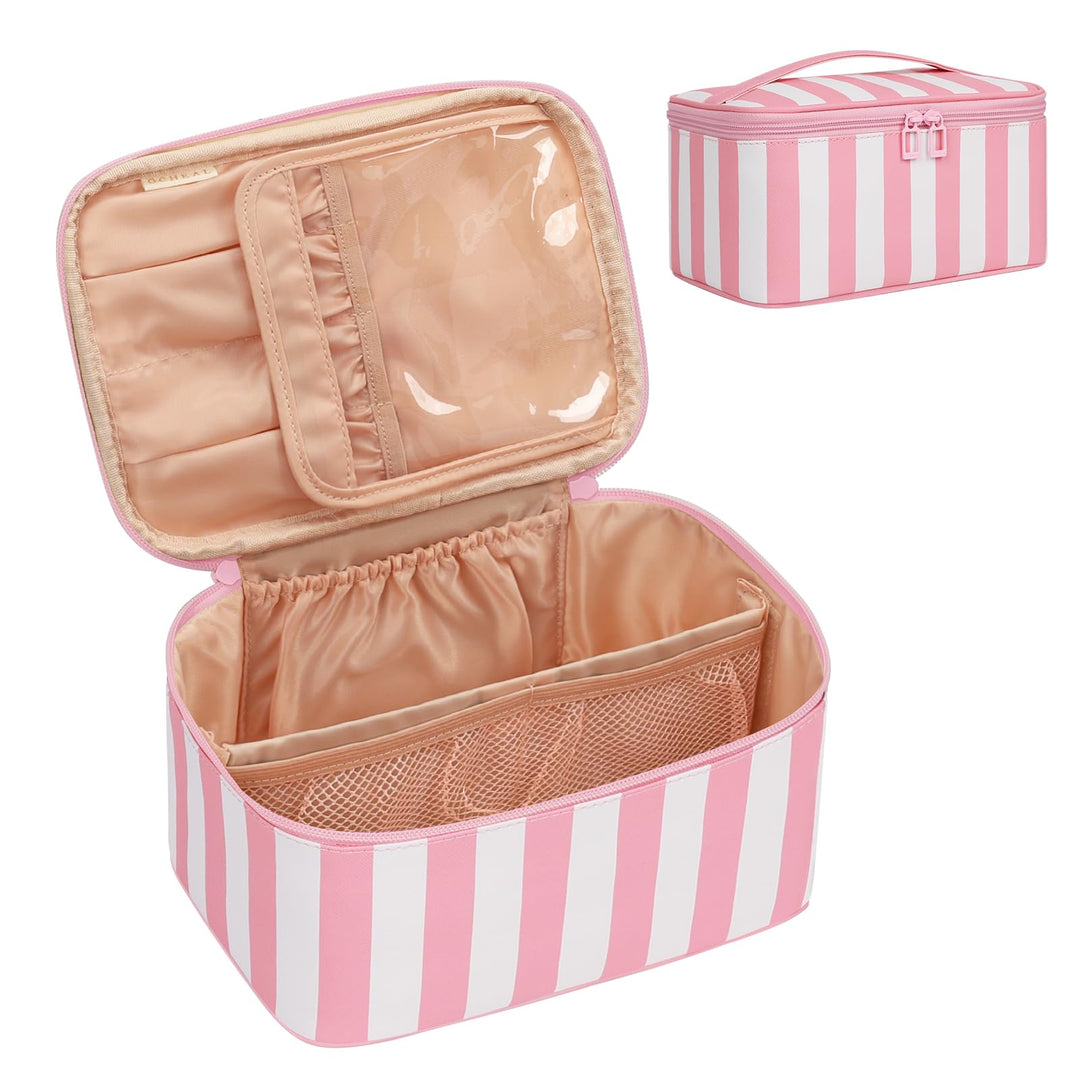 Kosmetiktasche Damen, Gross Make Up Tasche Reise Kosmetikkoffer für Frauen Travel Makeup Bag Cosmeti