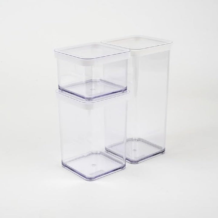 Rotho Loft 3er-Set Vorratsdosen verschiedene Grössen, lebensmittelechter Kunststoff (PP) BPA-frei, t