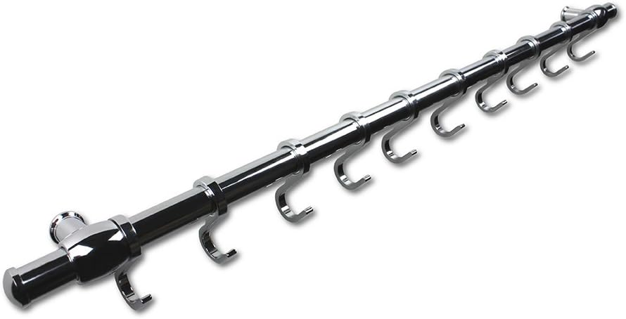 Hängeleiste/Küchenleiste zur Wandbefestigung 100cm, mit 10 Haken