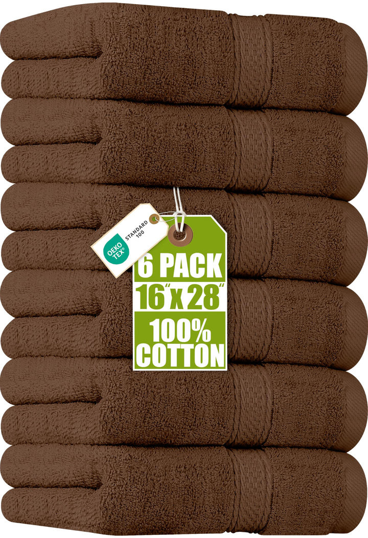 Utopia Towels Handtücher, Baumwolle, 600 g/m², 6 Stück Braun, Braun