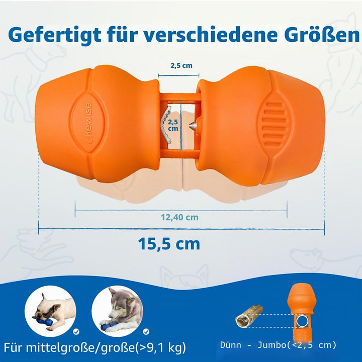 PetClan Chewise Bully Stick Halter – Sicherheit & Robustes Design, BPA-frei, Sicherer Ochsenziemer-H