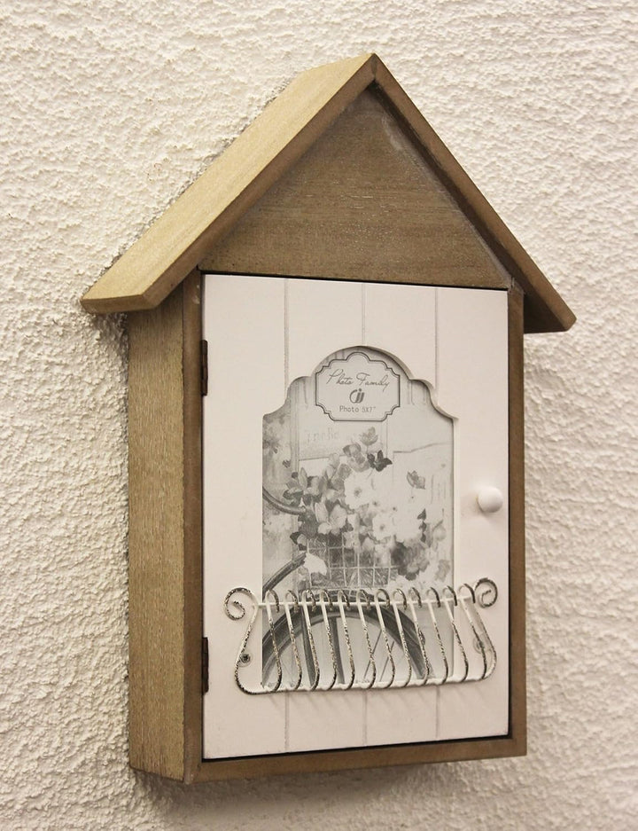 D & M Schlüsselkasten mit Bilderrahmen 17431 Schlüsselkästchen 34 cm Schlüsselschrank