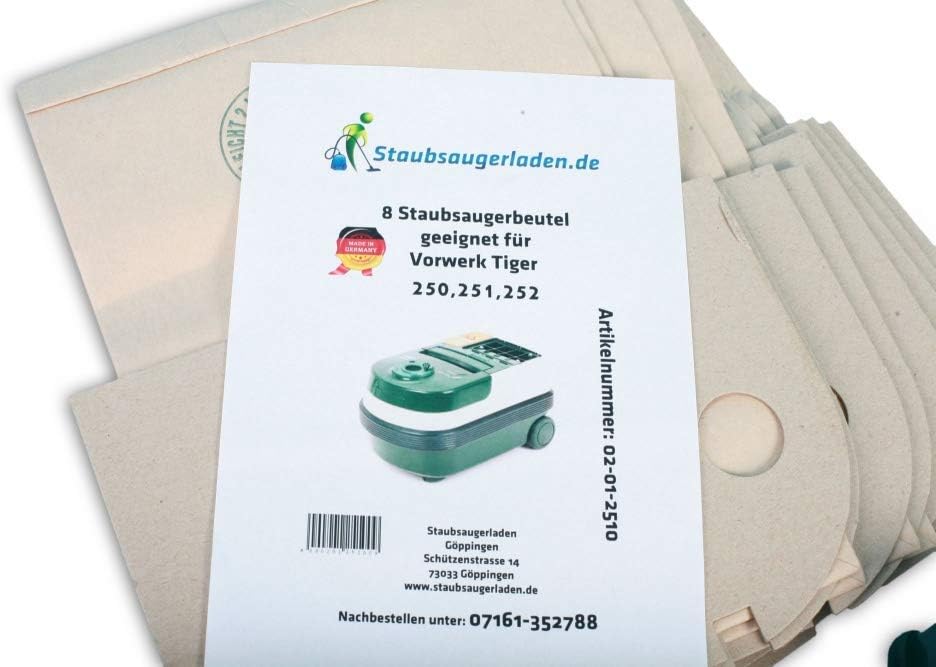 Staubsaugerladen.de Filterset kompatibel mit Vorwerk Tiger VT251 VT252 Sparset, Sparset