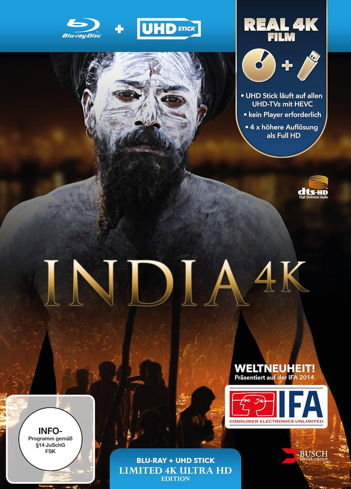 India 4K (Ultra-HD Stick in Real 4K + Blu-ray) - Limited Edition [Blu-ray], 4K