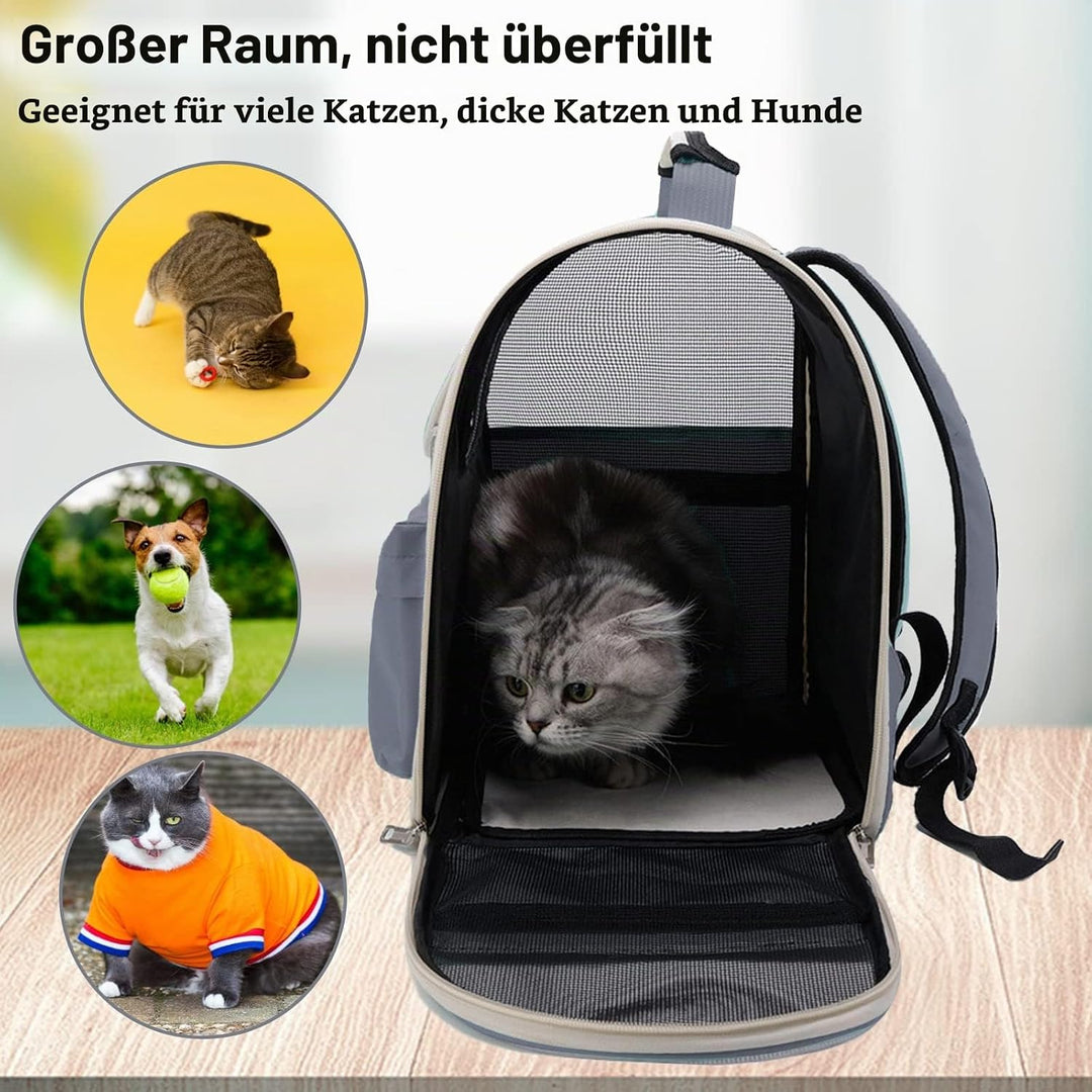 Katzenrucksack, Haustier Hunde Katzen Rucksack Raumkapsel,Tragbar Transportrucksack Transporttasche