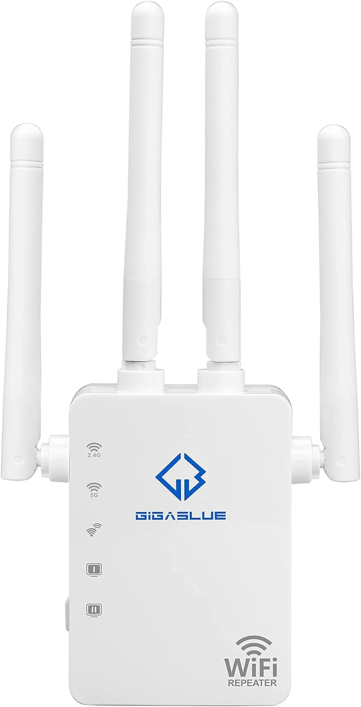 GigaBlue Ultra Repeater 1200Mbps 2.4 & 5 GHz AC1200 WLAN Repeater Super-Boost WiFi 1200 Mbit/s, Dual