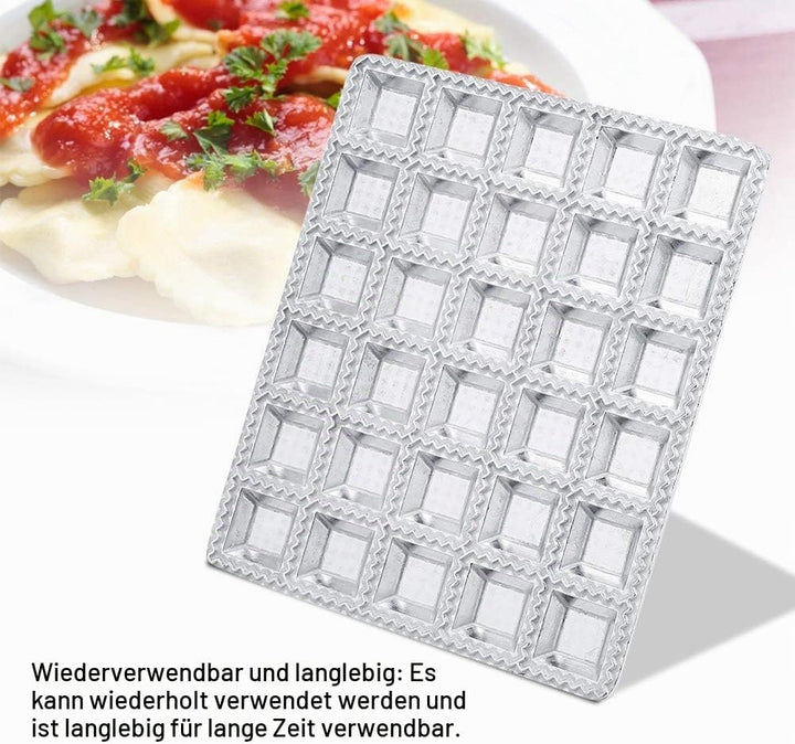 Ravioli-Form aus Aluminiumlegierung Knödel-Gebäck-Formenbauer Küchenhelfer Mini Squares Ravioli Make