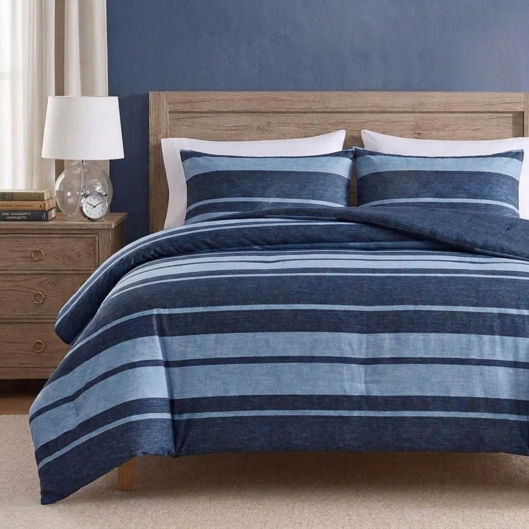 Nautica Longpoint Comforter Set, King, Blue, King