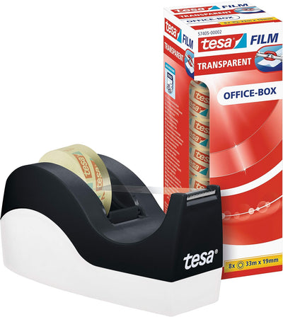 tesa 6400 Packband Handabroller COMFORT Hochwertiger, robuster Abroller für Paketbänder Profi-Qualit