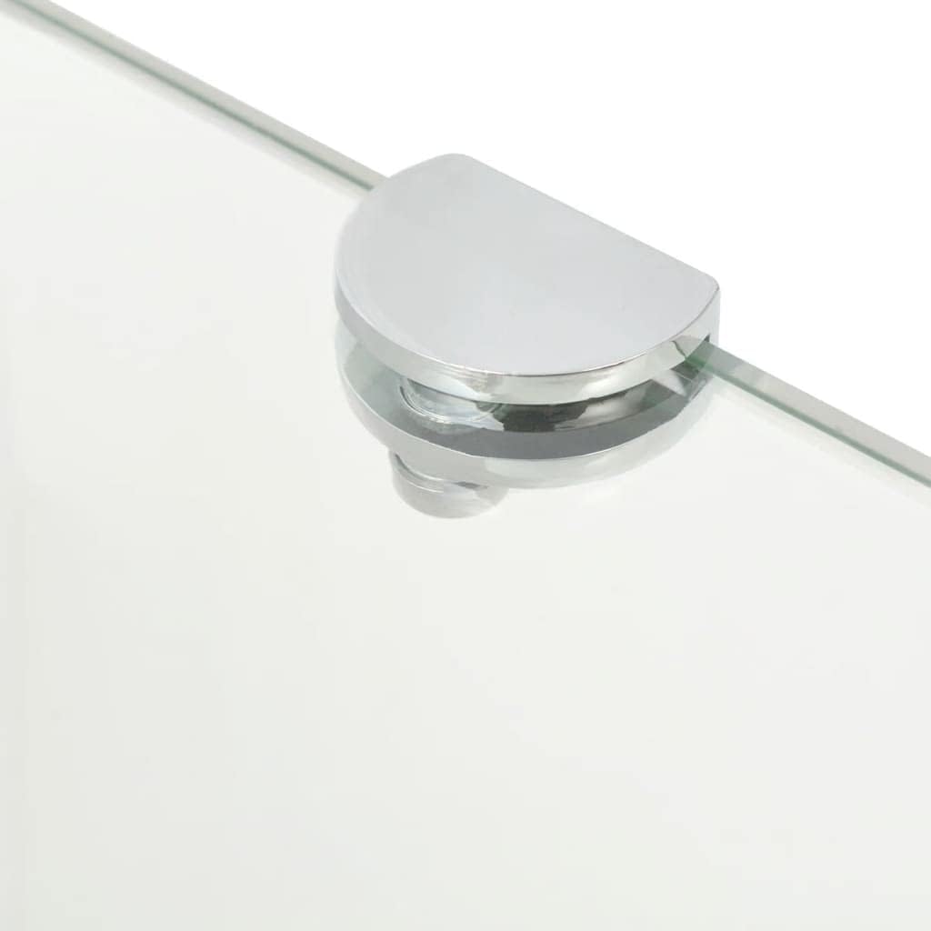 FIRBNUS 35x35x0,8 cm Eckregal Wall Shelf 2 STK. Regalboden Glas Glasregalboden Bad Regal Glas Schweb