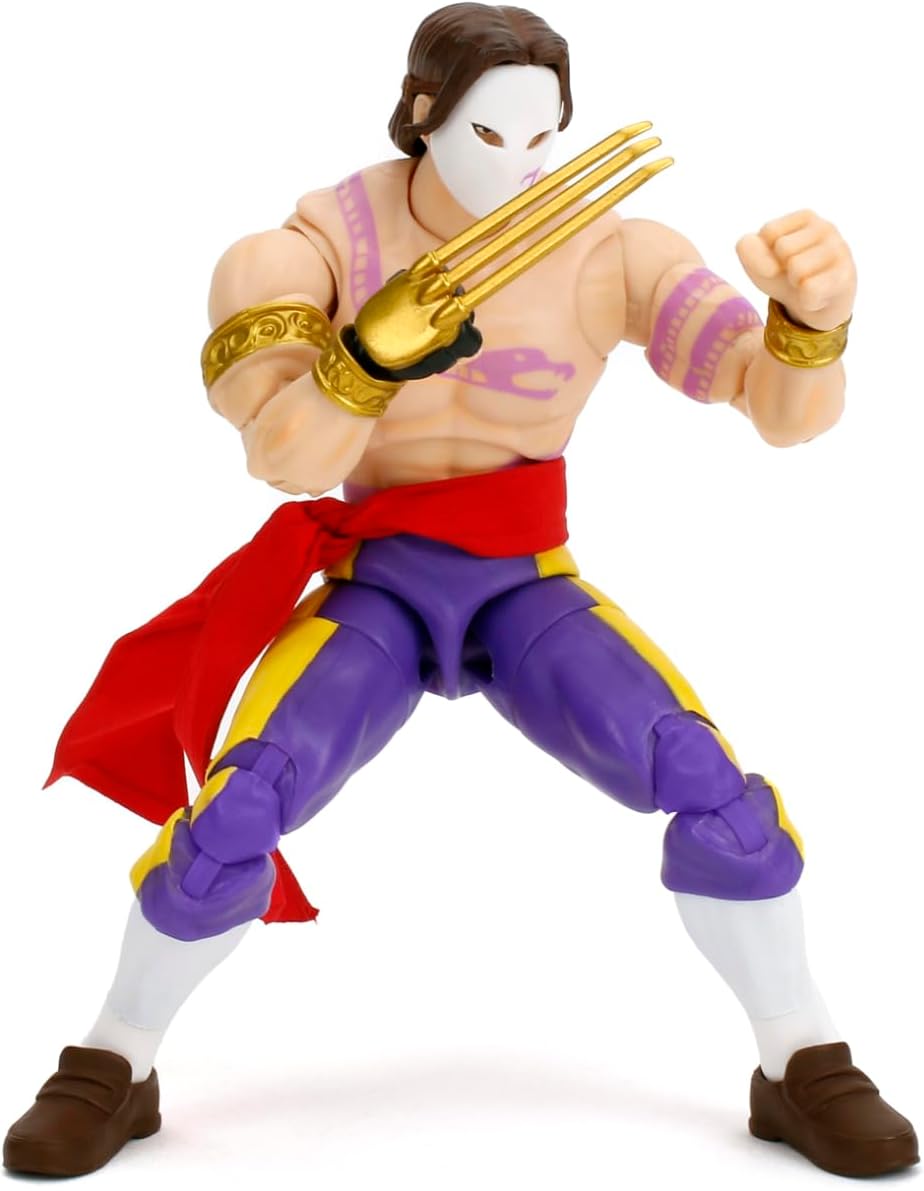 Jada Toys Street Fighter Figur Vega (15 cm) - bewegliche Sammel- und Actionfigur aus Street Fighter