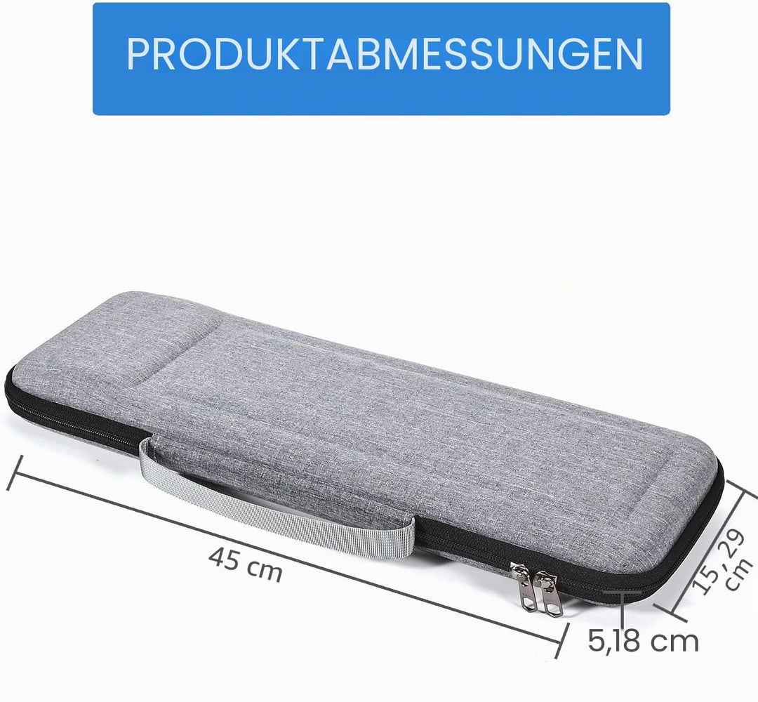 RAIACE Hartschalenkoffer für Apple Magic Keyboard + Magic Mouse Steht nur der Koffer. - Grau (graues
