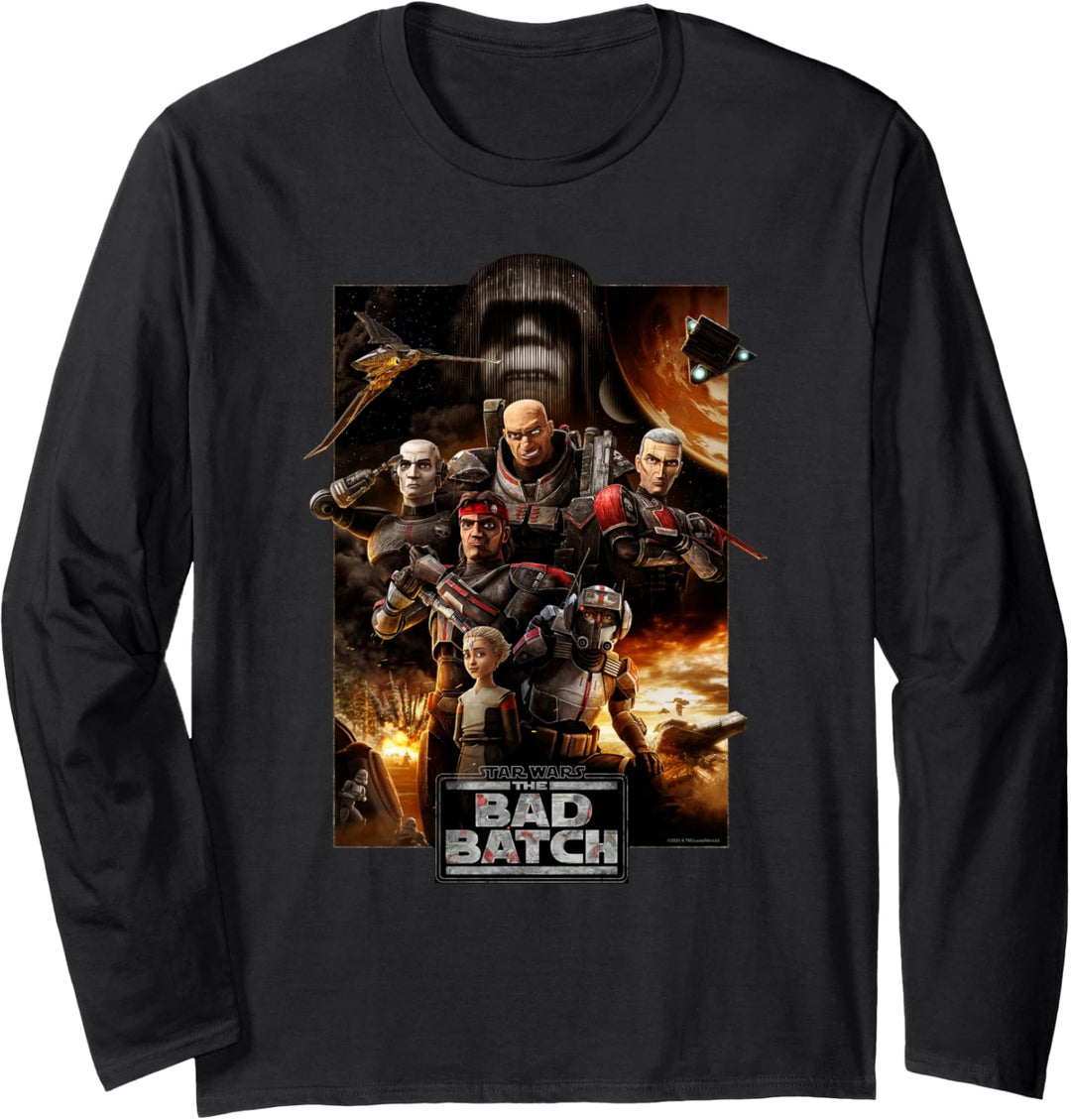 Star Wars The Bad Batch Series Poster Langarmshirt