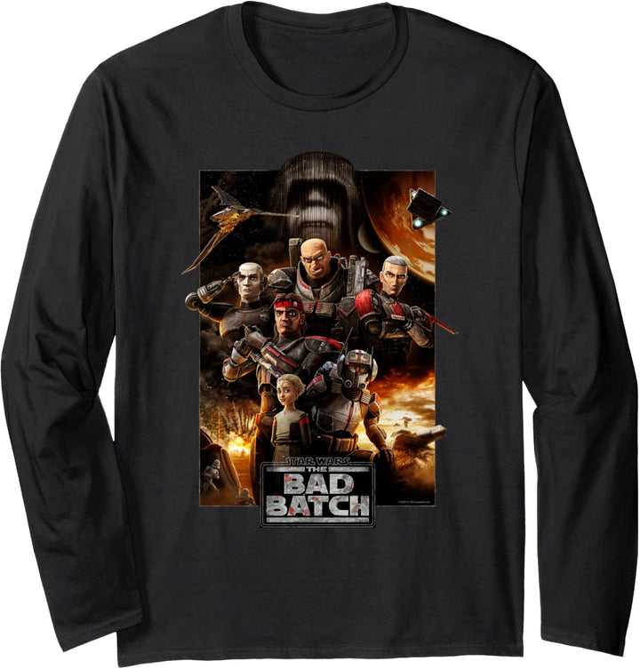 Star Wars The Bad Batch Series Poster Langarmshirt