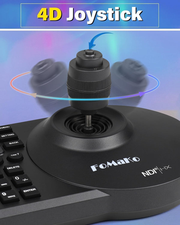 FoMaKo KC608 Pro IP LAN Streaming Kamera PTZ Controller PoE RS232 RS485, 3D PTZ Kamera Keyboard Cont